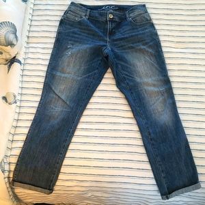 Inc. boyfriend distressed jeans